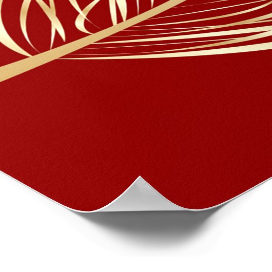 Golden Feather Poster (Ecke)