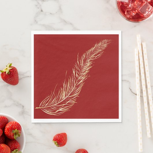 Golden Feather Serviette