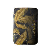 Golden Feathers Badematte (Vorderseite Vertikal)