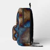 Golden Feathers Bedruckter Rucksack (Rechts)