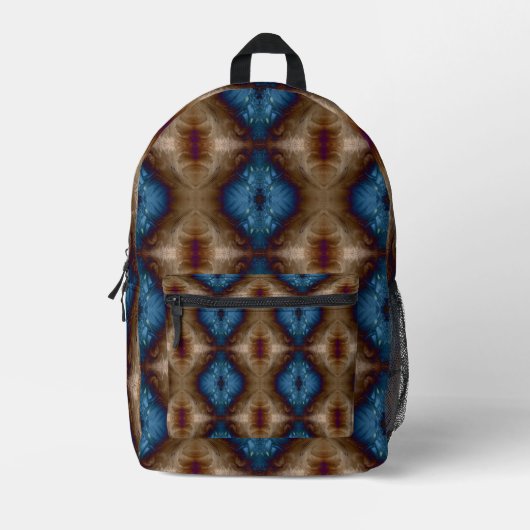 Golden Feathers Bedruckter Rucksack (Vorderseite)
