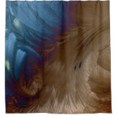 Golden Feathers Duschvorhang (Vorderseite)