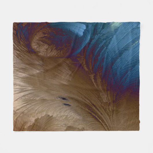 Golden Feathers Fleecedecke (Vorderseite (Horizontal))