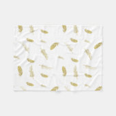 Golden Feathers Fleecedecke (Vorderseite (Horizontal))