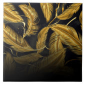 Golden Feathers Fliese (Vorderseite)