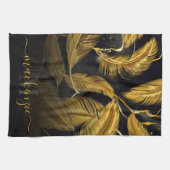 Golden Feathers Geschirrtuch (Horizontal)