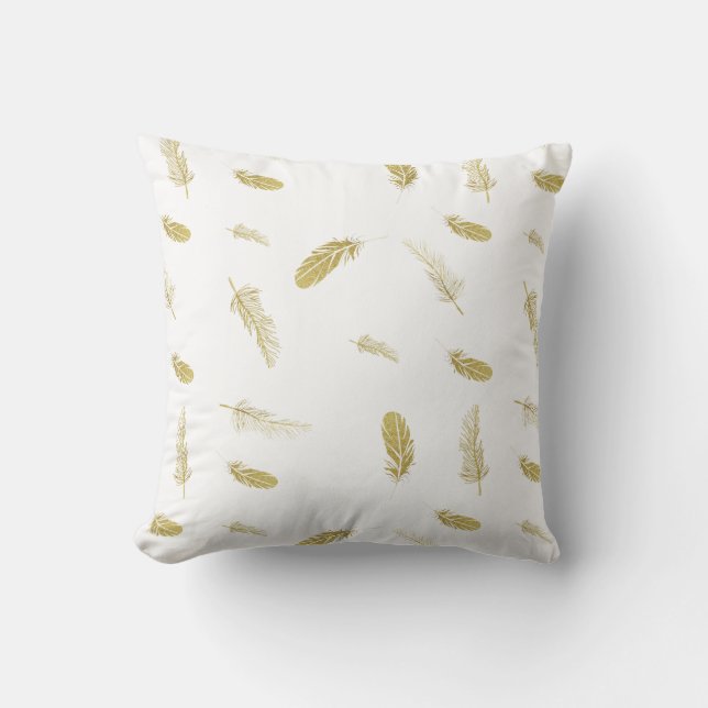 Golden Feathers Kissen (Vorderseite)