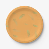 Golden Feathers Marigold Paper Plate Pappteller (Vorderseite)