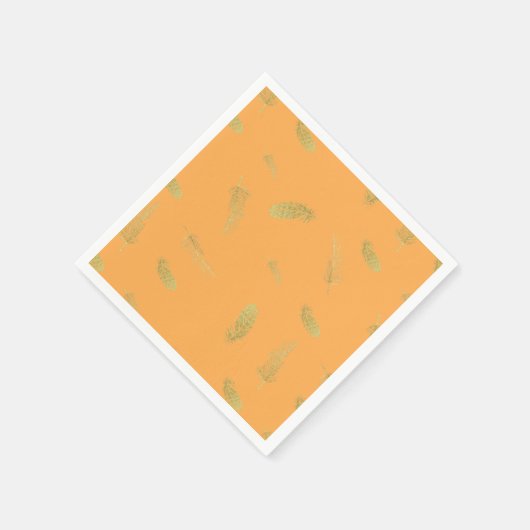 Golden Feathers Marigold Serviette (Ecke)