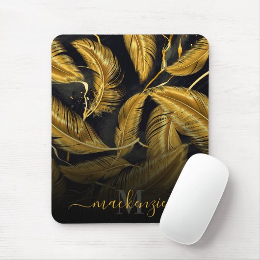 Golden Feathers Mousepad (Mit Mouse)