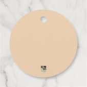 Golden Feathers on Black Geschenkanhänger (Rückseite)