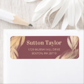 Golden Feathers on Mauve (Insitu)