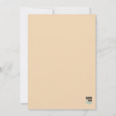 Golden Feathers on Mauve Brautparty Einladung (Rückseite)