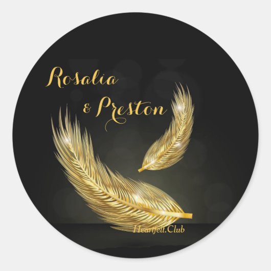 Golden Feathers Stickers (Vorderseite)