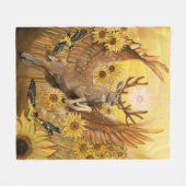 Golden Feilds Mule Deer Fleecedecke (Vorderseite (Horizontal))