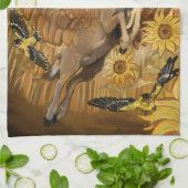 Golden Feilds Mule Deer Geschirrtuch (Gefaltet)