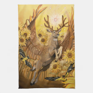 Golden Feilds Mule Deer Geschirrtuch