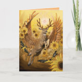 Golden Feilds Mule Deer Karte (Vorderseite)