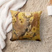 Golden Feilds Mule Deer Kissen (Decke)