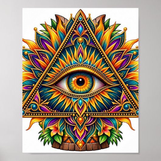 Golden Fern Eye Poster (Vorne)