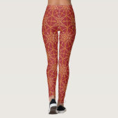 Golden Festive Starry Leggings (Rückseite)