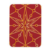 Golden Festive Starry Magnet (Vertikal)