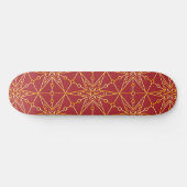 Golden Festive Starry Skateboard (Horizontal)