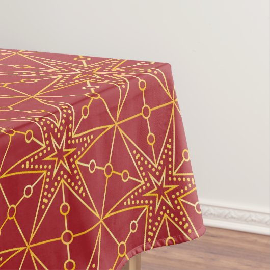 Golden Festive Starry Tischdecke (Beispiel)