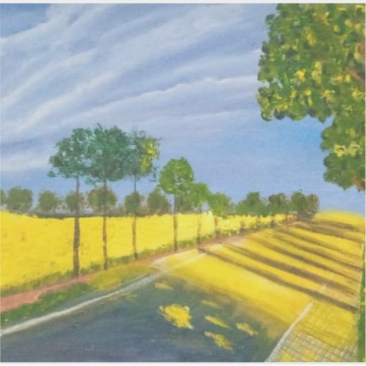 Golden Fields and Path Aufkleber (Vorderseite)