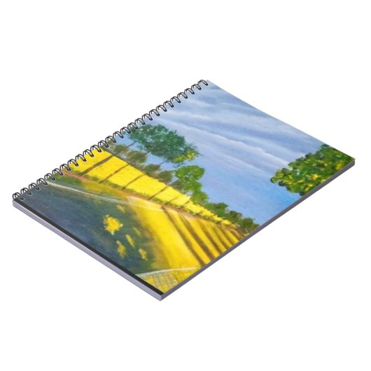 Golden Fields and Path Notizblock (Linke Seite)