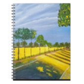 Golden Fields and Path Notizblock (Vorderseite)