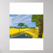 Golden Fields and Path Poster (Vorne)