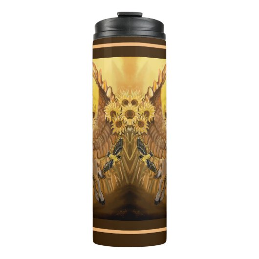 Golden Fields Mule Deer Pertyon Thermosbecher (Vorderseite)