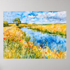 Golden Fields von Havel Havelland Poster