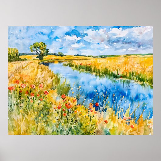 Golden Fields von Havel Havelland Poster (Vorne)