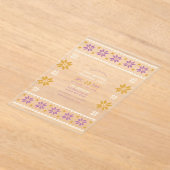 Golden Fig Ugly Sweater Christmas Party Acryleinladungen (Ablage )