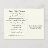 Golden Filigree, Grau - 25-jährige Postkarte (Rückseite)