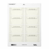 Golden Filigree, Grau - Rücksendeadressen-Aufklebe (Vorne)