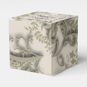 Golden Filigree Vintage Wedding Favor Box Geschenkschachtel