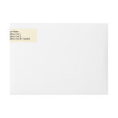 Golden Filigree Weihnachtsbaum Rücksendeadresse (Vorderseite)