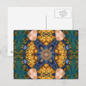 Golden Fire Blue Ropes Postkarte (Vorne/Hinten)