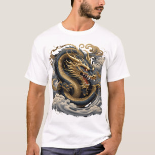 Golden Fire Dragon – Mythische Kraft  T-Shirt