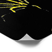 Golden Fireburst Poster (Ecke)