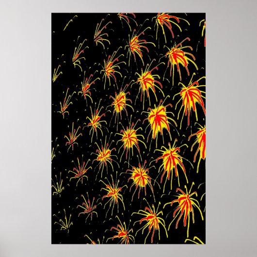 Golden Fireburst Poster (Vorne)