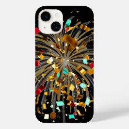 Golden Fireworks & Confetti Celebration Case-Mate iPhone 14 Hülle