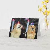 Golden Fireworks for the Fourth of July Karte (Gelbe Blume)