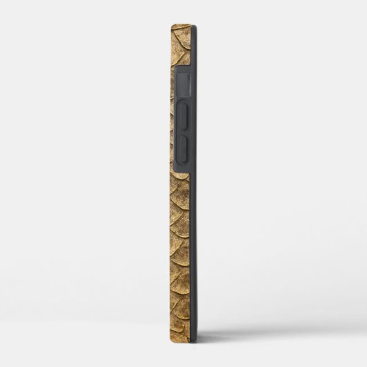 Golden Fish Scale Phone Case – Shimmering Elegance (Rückseite / Links)