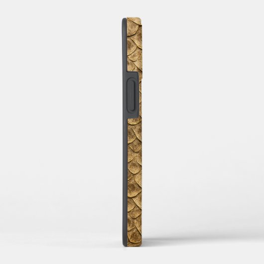 Golden Fish Scale Phone Case – Shimmering Elegance (Rückseite / Rechts)