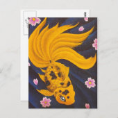 Golden Fishie Postcard Postkarte (Vorne/Hinten)