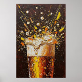 Golden Fizz Expressionist Beer Poster (Vorne)